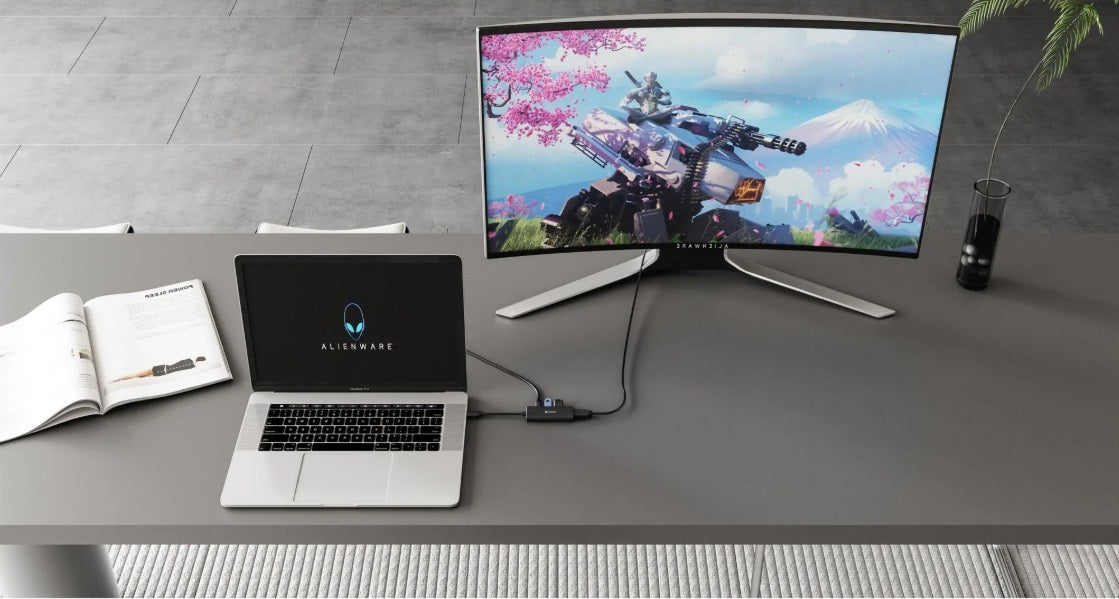 Swissten 44040201 4-in-1 USB-C Hub – HDMI 4K, USB 3.0, USB 2.0 & 100W PD