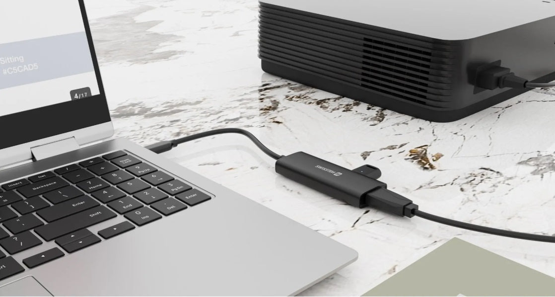 Swissten 44040201 4-in-1 USB-C Hub – HDMI 4K, USB 3.0, USB 2.0 & 100W PD