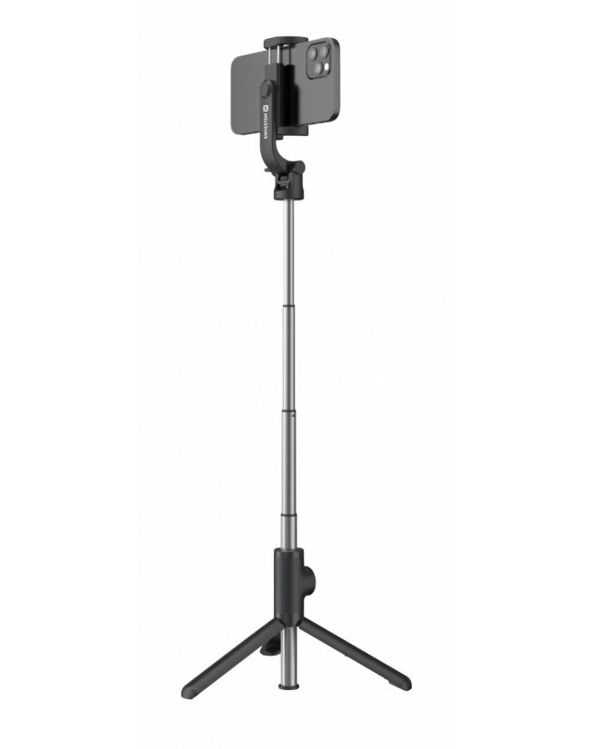 Swissten 32000400 Aluminum Tripod Pro – Selfie Stick & Tripod, 21-64cm, Bluetooth Remote