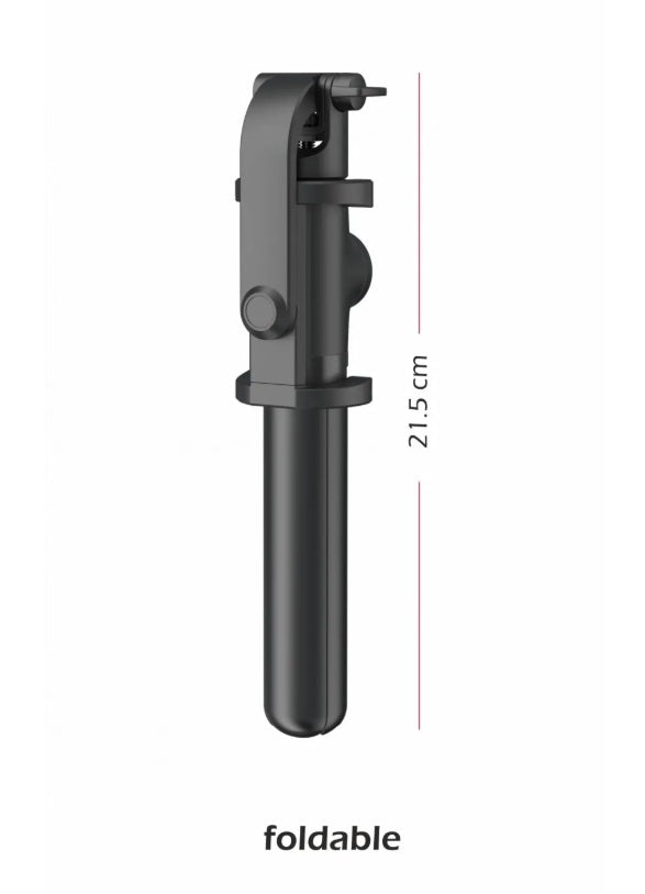 Swissten 32000400 Aluminum Tripod Pro – Selfie Stick & Tripod, 21-64cm, Bluetooth Remote
