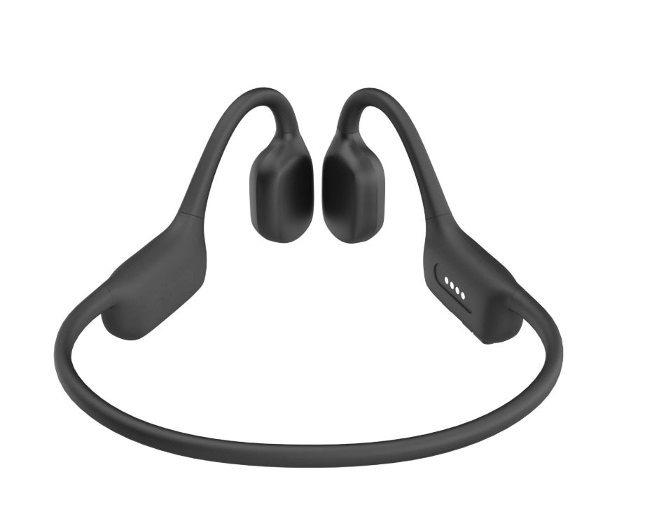 Swissten 51107092 Bone Conduction Headphones – Bluetooth 5.3, 32GB MP3 & Handsfree, Black