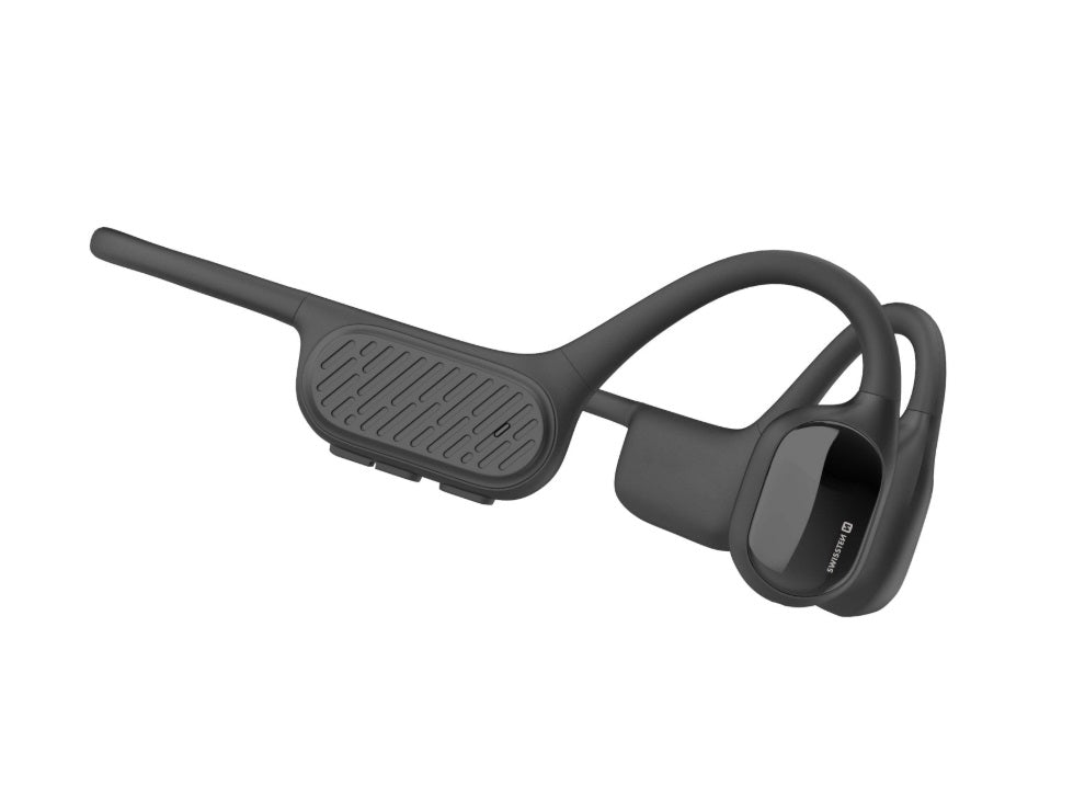Swissten 51107092 Bone Conduction Headphones – Bluetooth 5.3, 32GB MP3 & Handsfree, Black