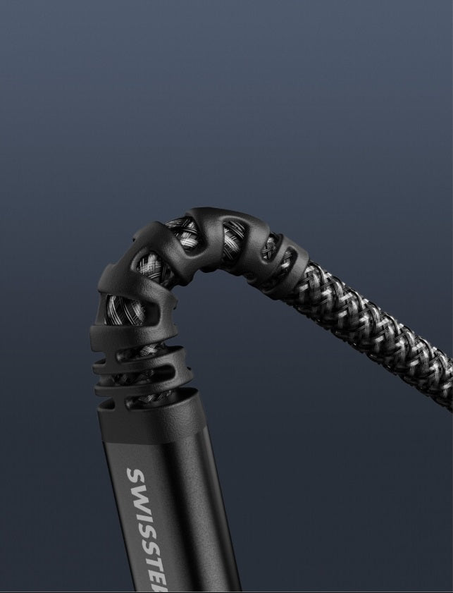 Swissten 71542010 USB-C to USB-C Cable – 1.5m, Kevlar Braid, Black