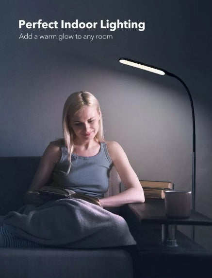 TaoTronics TT-DL072 LED Floor Lamp – 10W, 4 Color Modes, 4 Levels, Touch, 176cm, Black