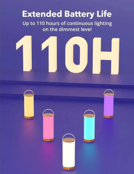 TaoTronics TT-DL23 Pro RGB Night Light – 5W, 4000mAh, Rechargeable, Touch, 110h Autonomy