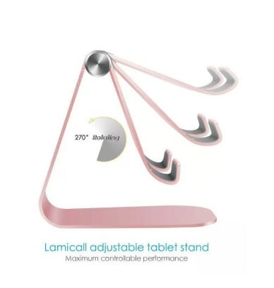 Lamicall LCRG S1 Tablet Stand – Adjustable 270°, 5"-13", Aluminum, Rose Gold