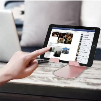 Lamicall LCRG S1 Tablet Stand – Adjustable 270°, 5"-13", Aluminum, Rose Gold