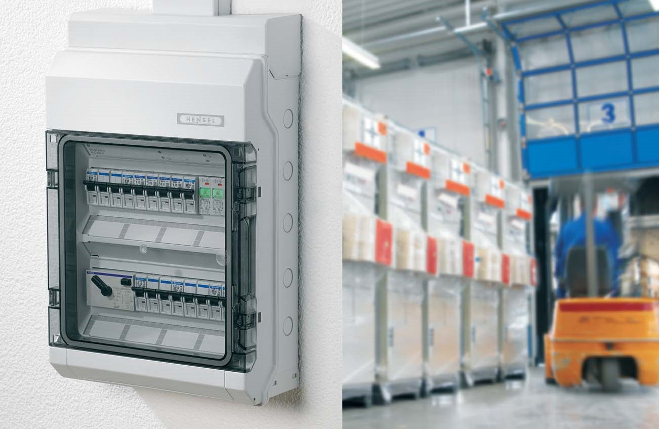 Πίνακας Διανομής Hensel KV 9236 36 Θέσεων IP65 – 63 A, Κλέμες FIXCONNECT® & Διάφανη Θύρα