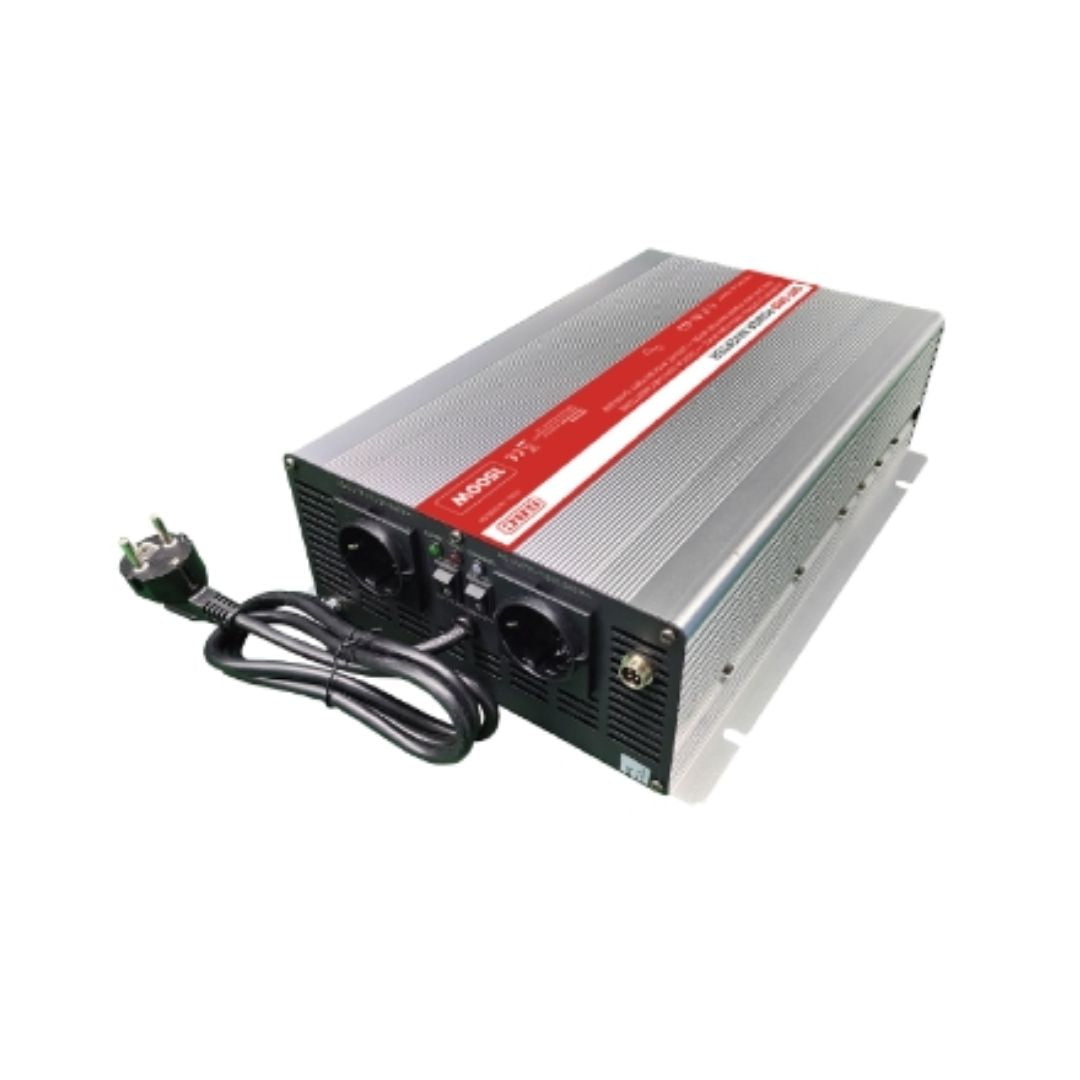GBC Inverter INV5-12-1500-CB – DC/AC Pure Sine Wave 1500W / 12V with Remote Control
