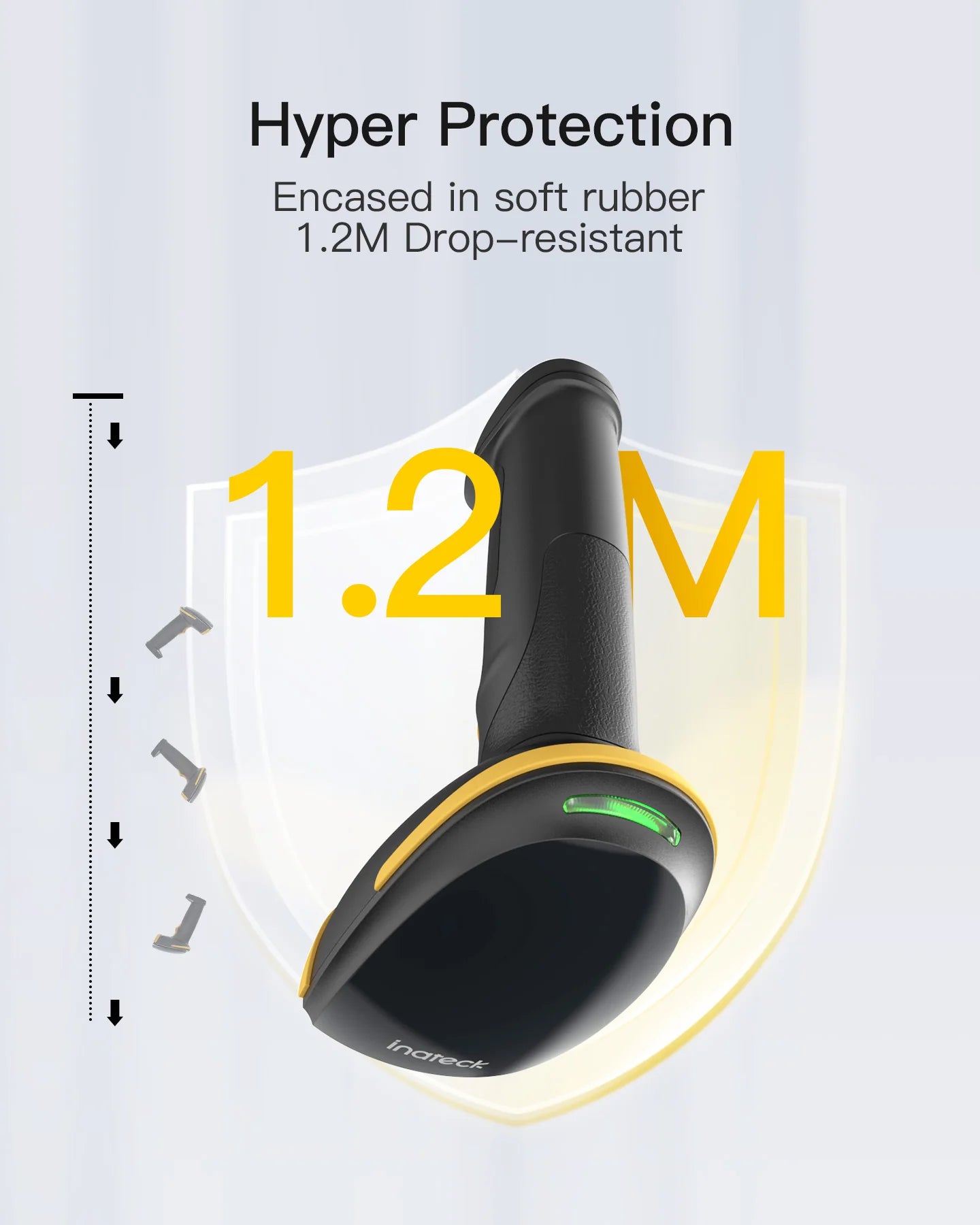 Inateck BCST-21 Bluetooth Σαρωτής Barcode – 100 μ, Τριπλή Σύνδεση & SDK