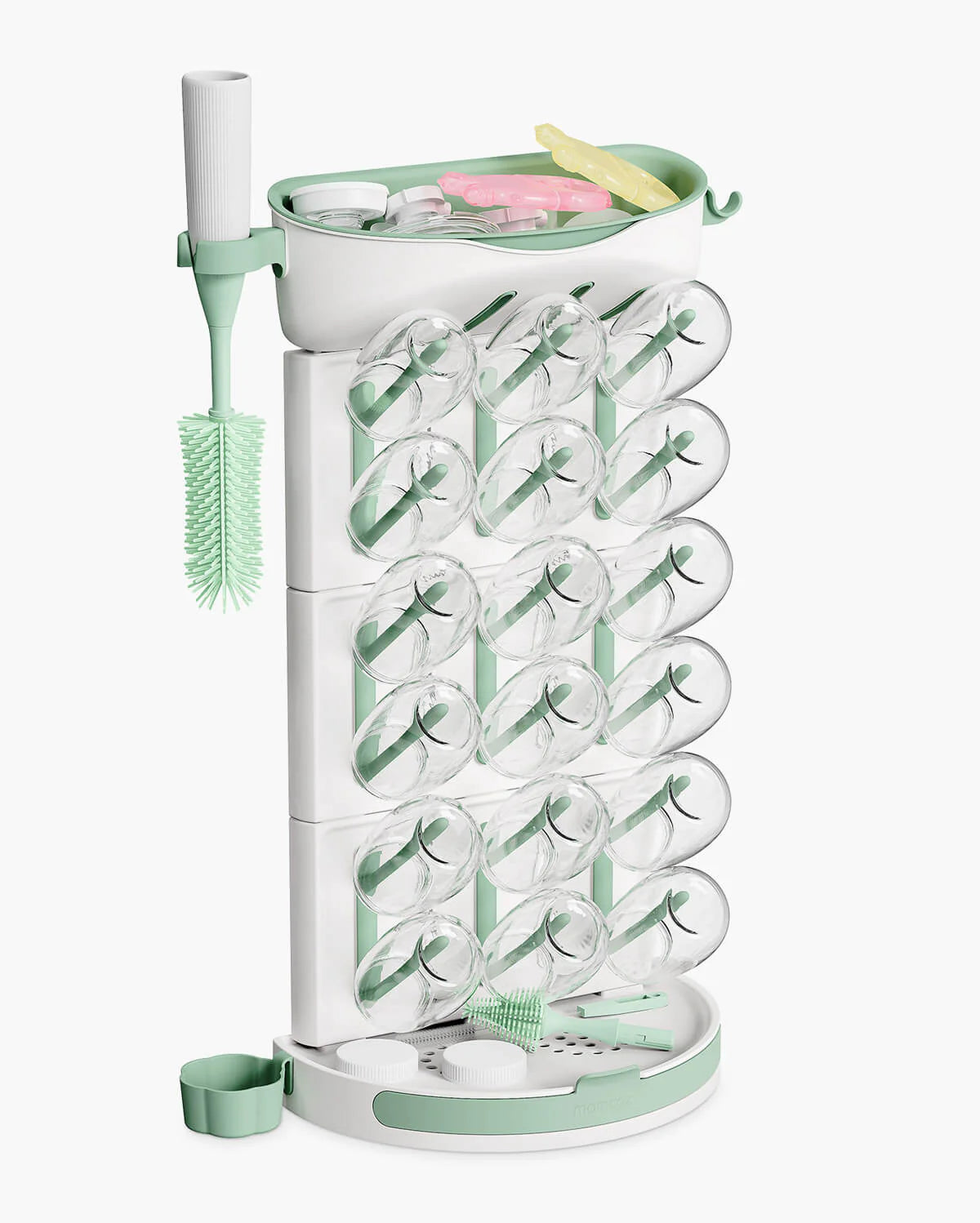 Momcozy DIY Baby Bottle Drying Rack – 18-Bottle Capacity, Adjustable & BPA-Free