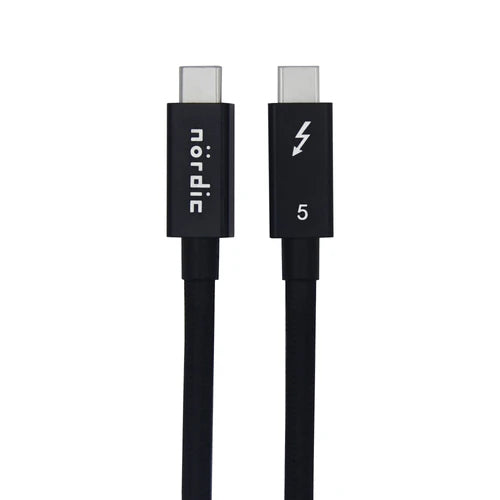 Καλώδιο Thunderbolt 5 1,5 μ. NÖRDIC – Δεδομένα 80 Gbps, Φόρτιση 240W & Βίντεο 16K