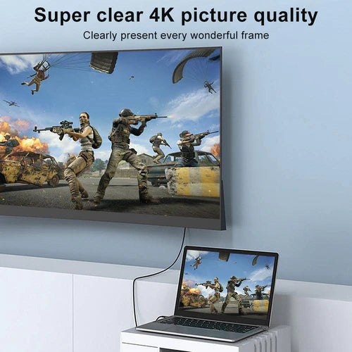 Καλώδιο NÖRDIC USB-C σε HDMI 3μ. – 4K@60Hz, Πλεξίδα Νάιλον, HDCP 2.2 & Αγνός Χαλκός