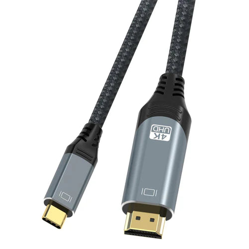 Καλώδιο NÖRDIC USB-C σε HDMI 3μ. – 4K@60Hz, Πλεξίδα Νάιλον, HDCP 2.2 & Αγνός Χαλκός
