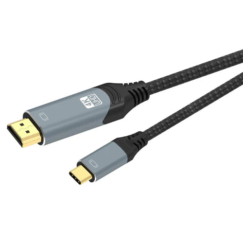 Καλώδιο NÖRDIC USB-C σε HDMI 3μ. – 4K@60Hz, Πλεξίδα Νάιλον, HDCP 2.2 & Αγνός Χαλκός