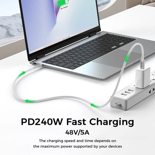 Καλώδιο USB4 USB-C 50 cm NÖRDIC – Δεδομένα 40 Gbps, Φόρτιση 240W PD3.1 & Βίντεο 8K@60Hz