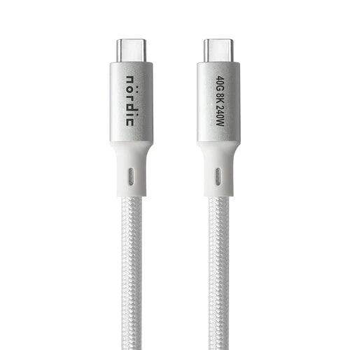 Καλώδιο USB4 USB-C 50 cm NÖRDIC – Δεδομένα 40 Gbps, Φόρτιση 240W PD3.1 & Βίντεο 8K@60Hz