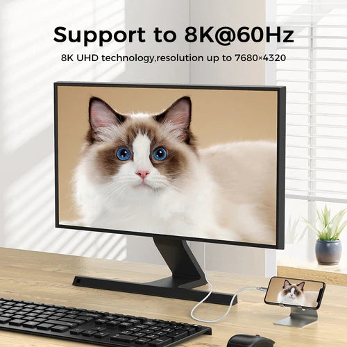 Καλώδιο USB4 USB-C 50 cm NÖRDIC – Δεδομένα 40 Gbps, Φόρτιση 240W PD3.1 & Βίντεο 8K@60Hz
