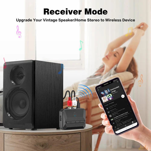 Δέκτης Ήχου Bluetooth 5.3 NÖRDIC – RCA & AUX 3,5mm, NFC Pairing & Αναπαραγωγή microSD