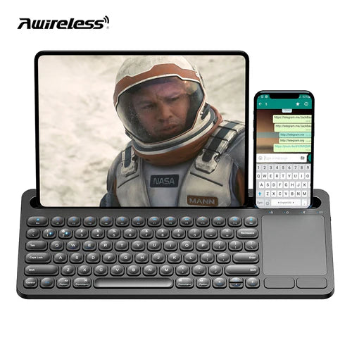 Πληκτρολόγιο Bluetooth NÖRDIC με Touchpad – 78 Πλήκτρα, Διάταξη US, Επαναφορτιζόμενο