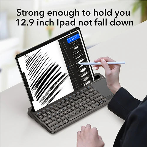Πληκτρολόγιο Bluetooth NÖRDIC με Touchpad – 78 Πλήκτρα, Διάταξη US, Επαναφορτιζόμενο