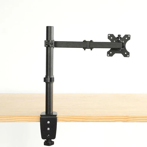 NÖRDIC AM3-21 Single Monitor Desk Mount – VESA 75×75 & 100×100, ±45° Tilt & ±90° Rotate