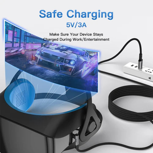NÖRDIC USBC-VR5M VR Link Cable 5 m – USB-C to USB-A, USB 3.2 Gen1 5 Gbps & 3 A Charge