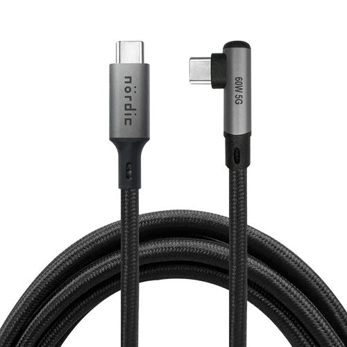 NÖRDIC VR5MCC VR Link Cable 5 m – USB-C to USB-C, USB 3.2 Gen1 5 Gbps & 3 A Charge