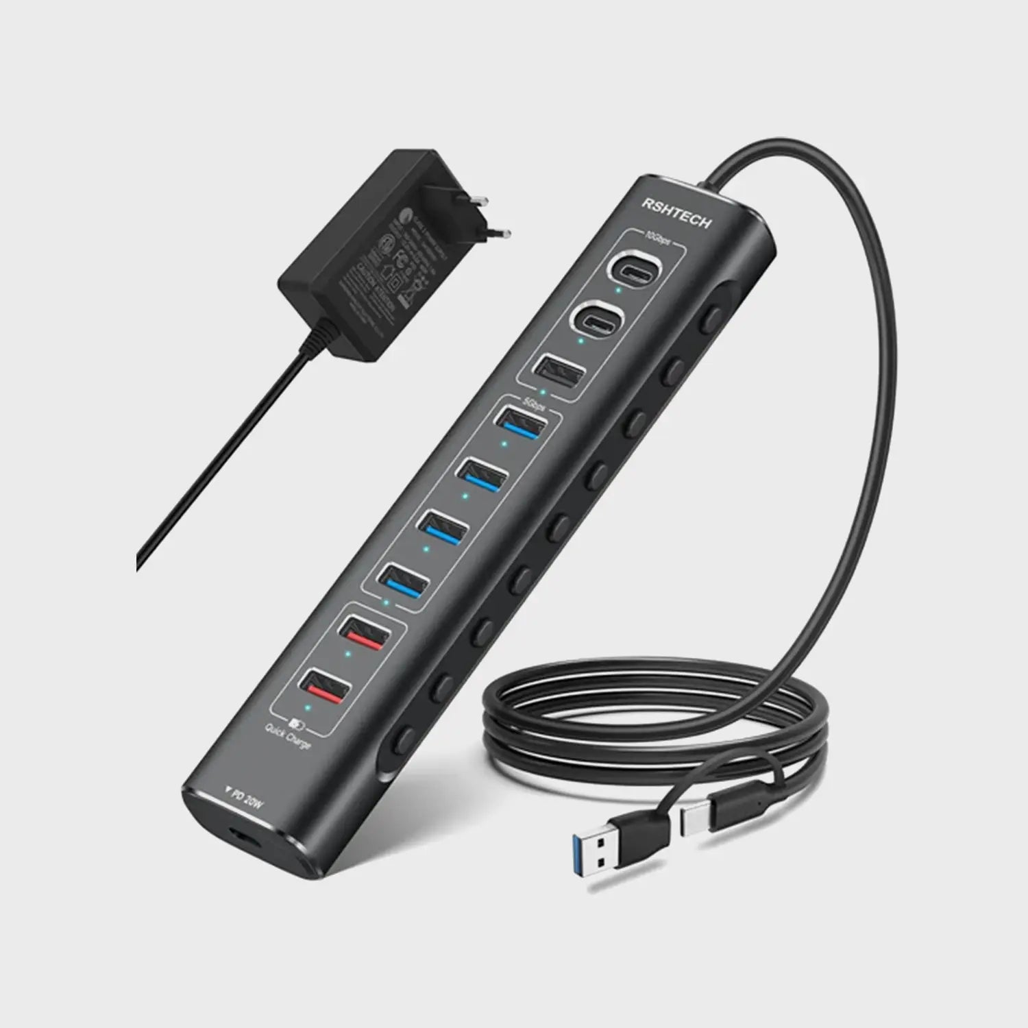 NÖRDIC VR5MCC VR Link Cable 5 m – USB-C to USB-C, USB 3.2 Gen1 5 Gbps & 3 A Charge