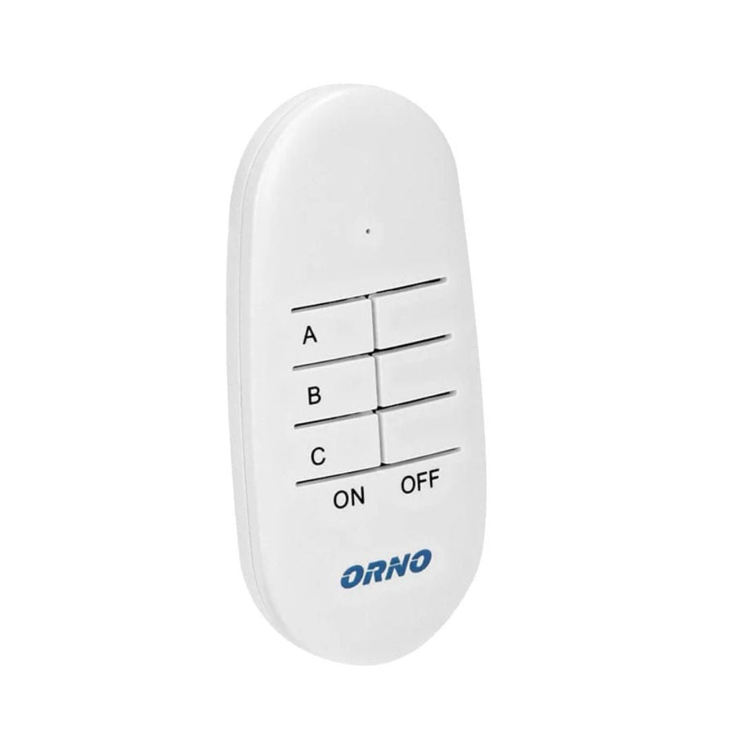 RP-Orno 438 Wireless Remote Controlled Sockets – 3 Schuko Sockets, 30m Range, White