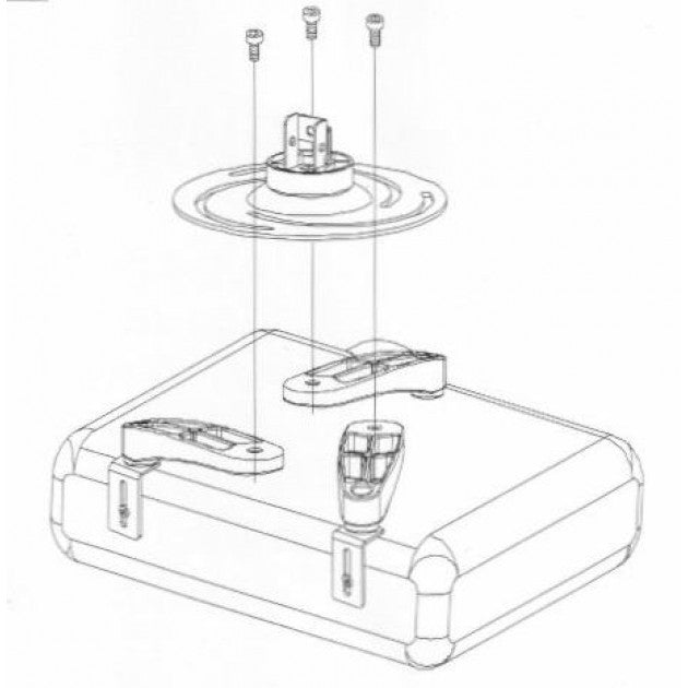 Techly ICA-PM 102S Universal Projector Ceiling Mount 297-370 mm - view 4