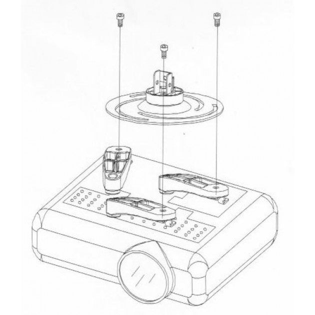Techly ICA-PM 102S Universal Projector Ceiling Mount 297-370 mm - view 5
