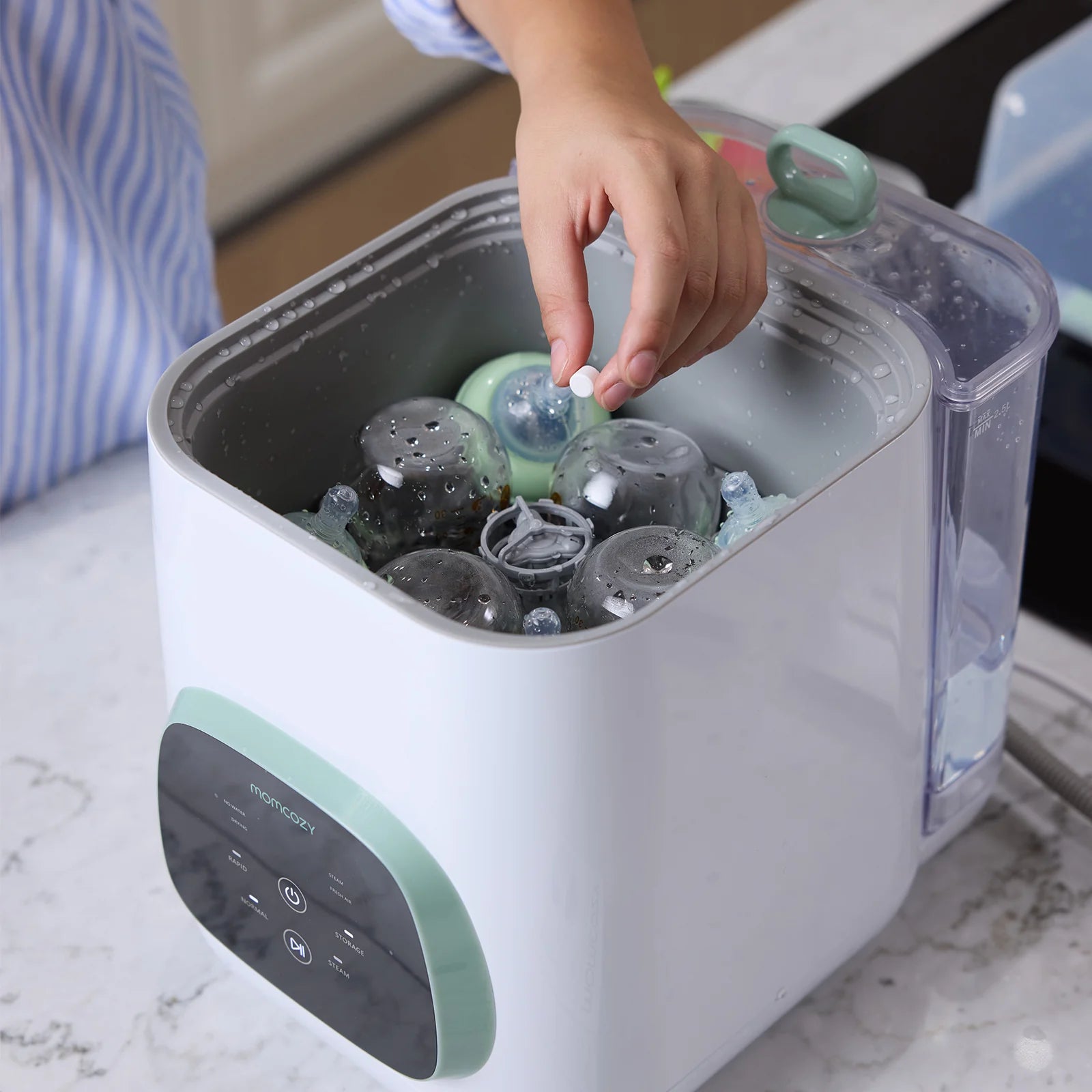 Momcozy KleanPal Pro Bottle Washer Cleaning Tablets – 120-Pack, Drop-In Formula
