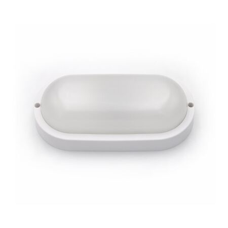 Πλαφονιέρα LED Οβάλ AD 12W 230V – Ανιχνευτής Κίνησης Μικροκυμάτων, 4000K & IP54