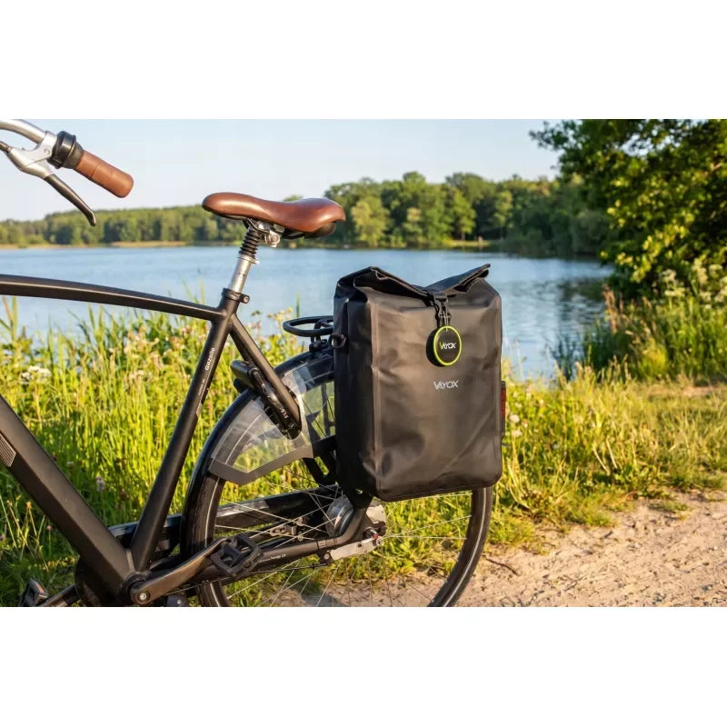 Bike Pannier Rack Bag 20L PVC Black Hook Mount VA0444B VAYOX - view 14
