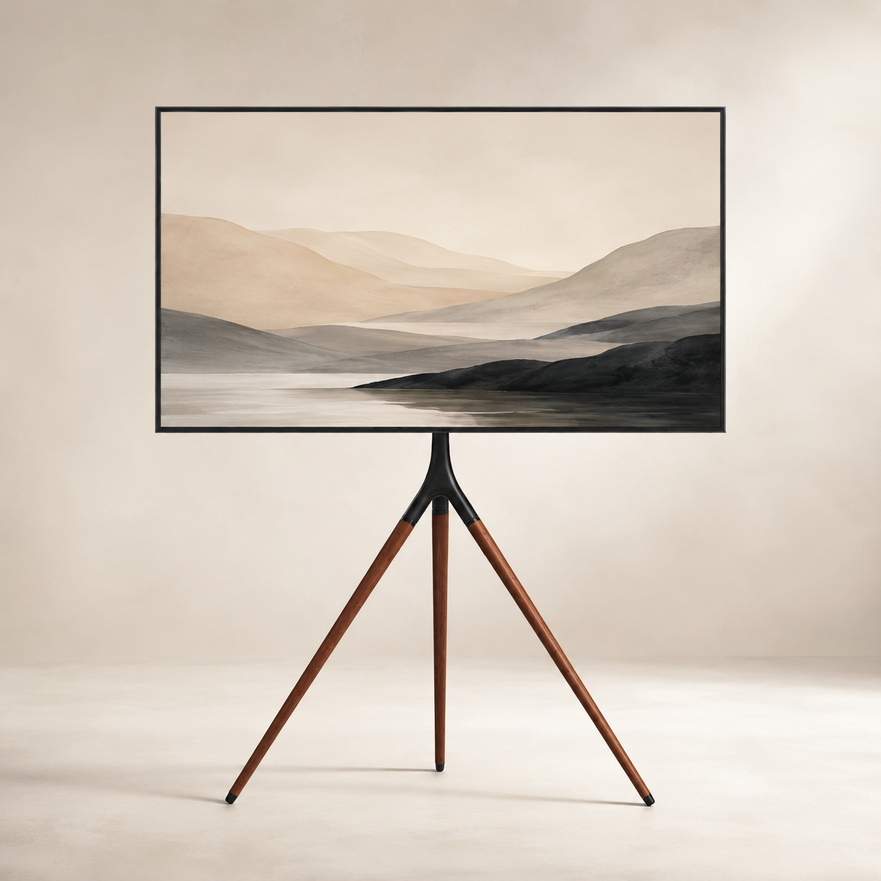Techly ICA-TR18SAM Επιδαπέδια Βάση TV Τρίποδας 45-65″ – 180° Περιστροφή, 35 kg & VESA