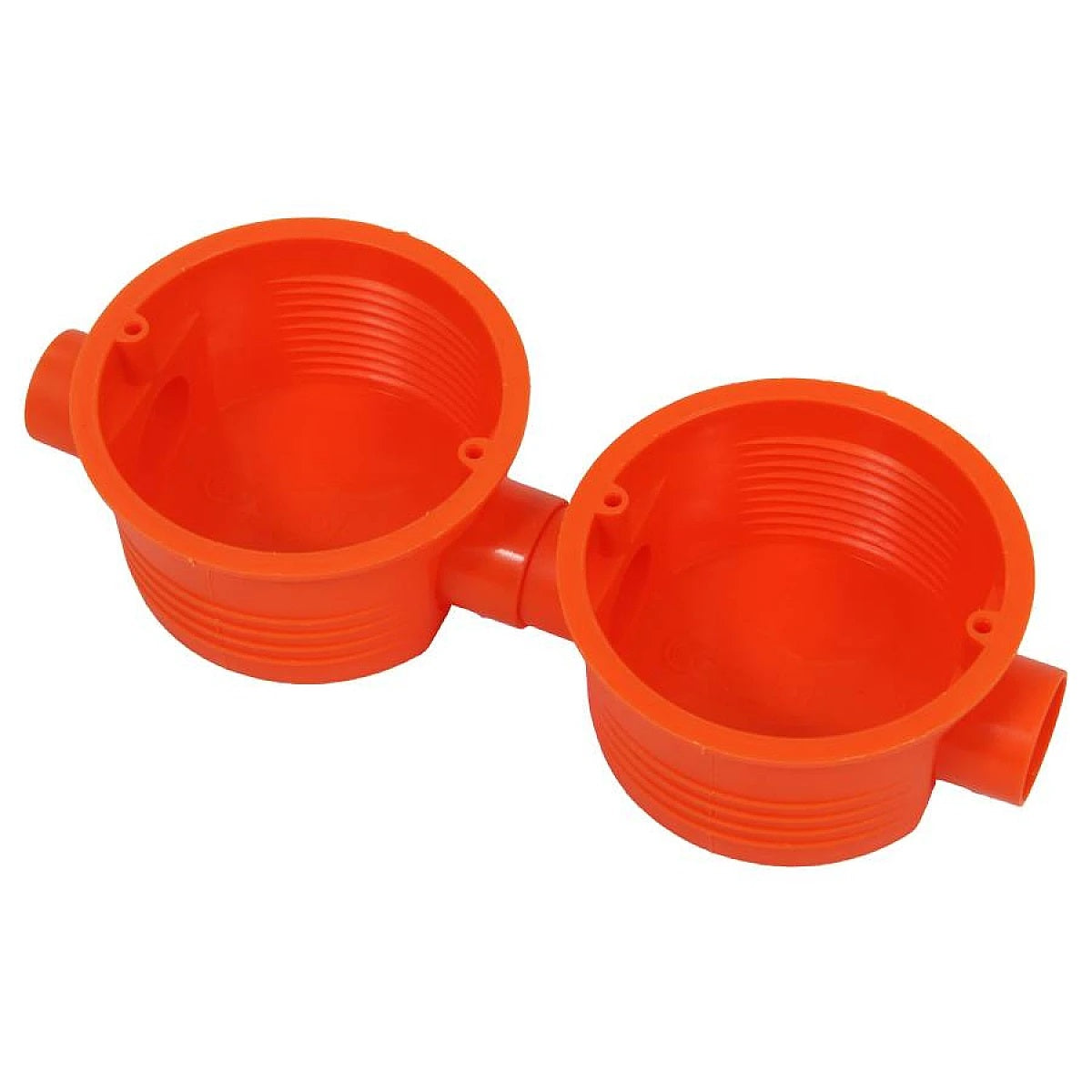 Courbi Super Recessed Wall Box Φ65×38mm Orange – IP3X, Flame-Retardant & IEC 60670-1