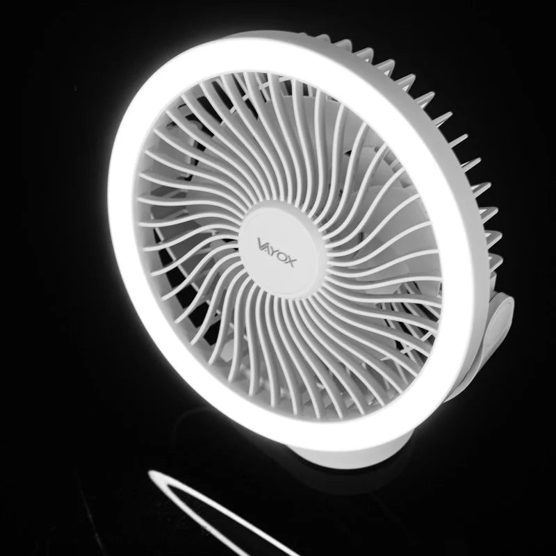 Desk Fan with Battery and 48xSMD Light White VA0338W VAYOX - view 7