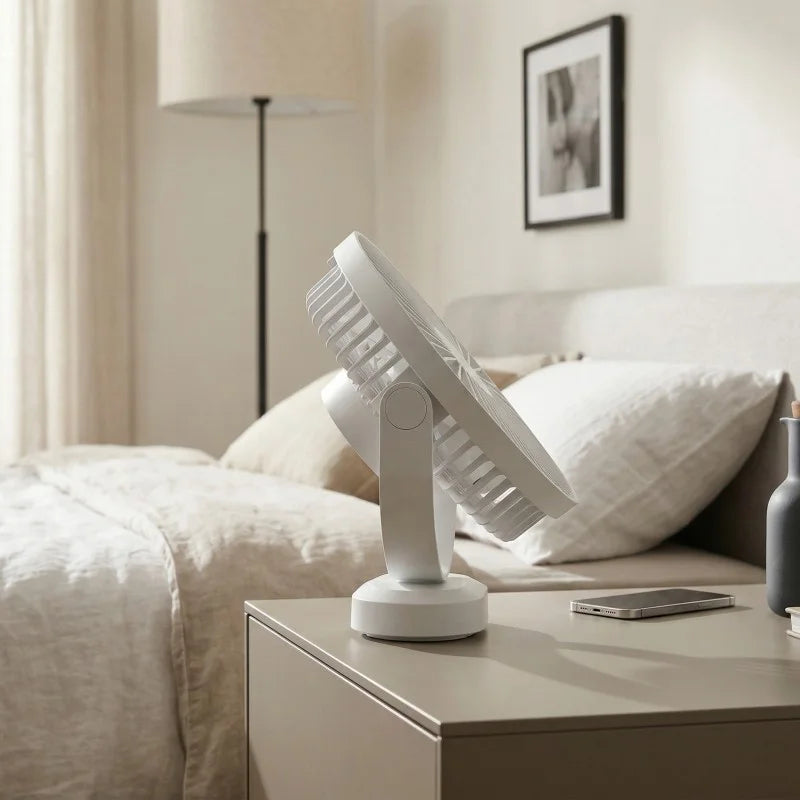 Desk Fan with Battery and 48xSMD Light White VA0338W VAYOX - view 9