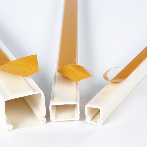 Κανάλι Καλωδίων PVC 20×10 mm Αυτοκόλλητο – Λευκό U-PVC, EN 50085 & Καπάκι Snap-Fit