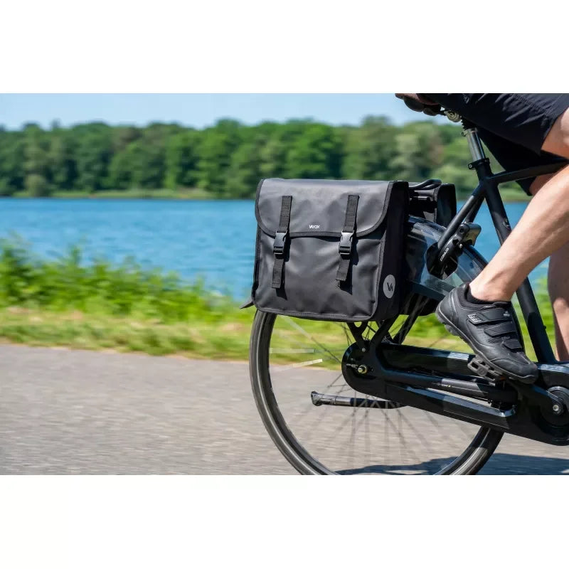 Double Bike Pannier Rack Bag PVC Black 29L VA0447 VAYOX - view 12