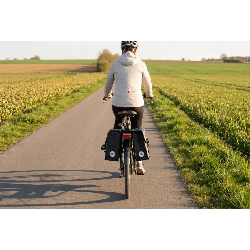 Double Bike Pannier Rack Bag PVC Black 29L VA0447 VAYOX - view 14