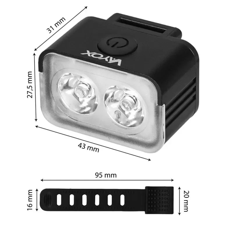 Front Bike Light 300lm VA0153 VAYOX - view 12