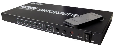 GBC 14.2810.14 HDMI Matrix 2x8 4K30Hz – 10.2 Gbps, HDCP 1.3 & Remote Control