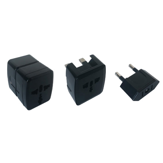 GBC 22.0340.00 Σετ Αντάπτορα Ταξιδιού EU/UK/US/AU – 10 A, 1500 W & Κλείδωμα Ασφαλείας