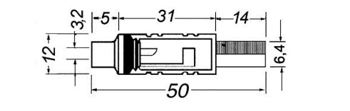 GBC 30.1911.00 Θηλυκό Βύσμα RCA – Επιχρυσωμένες Επαφές, Ακροδέκτες Κόλλησης & Καλώδιο 7 mm
