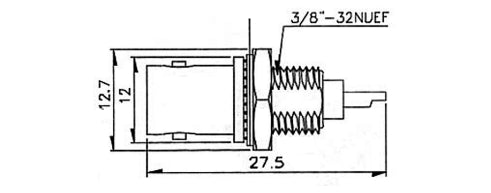 GBC 30.2700.00 BNC Panel Θηλυκό με Φλάντζα – 50 Ohm, Κόλληση RG58 & PTFE