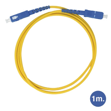 Καλώδιο Οπτικής Ίνας GBC 59.6650.01 SC/APC Singlemode 1 m – 9/125 Simplex, LSZH & Κίτρινο