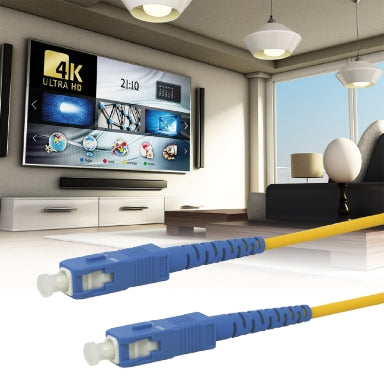 Καλώδιο Οπτικής Ίνας GBC 59.6650.02 SC/APC Singlemode 2 m – 9/125 Simplex, LSZH & Κίτρινο
