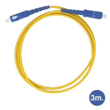 Καλώδιο Οπτικής Ίνας GBC 59.6650.03 SC/APC Singlemode 3 m – 9/125 Simplex, LSZH & Κίτρινο